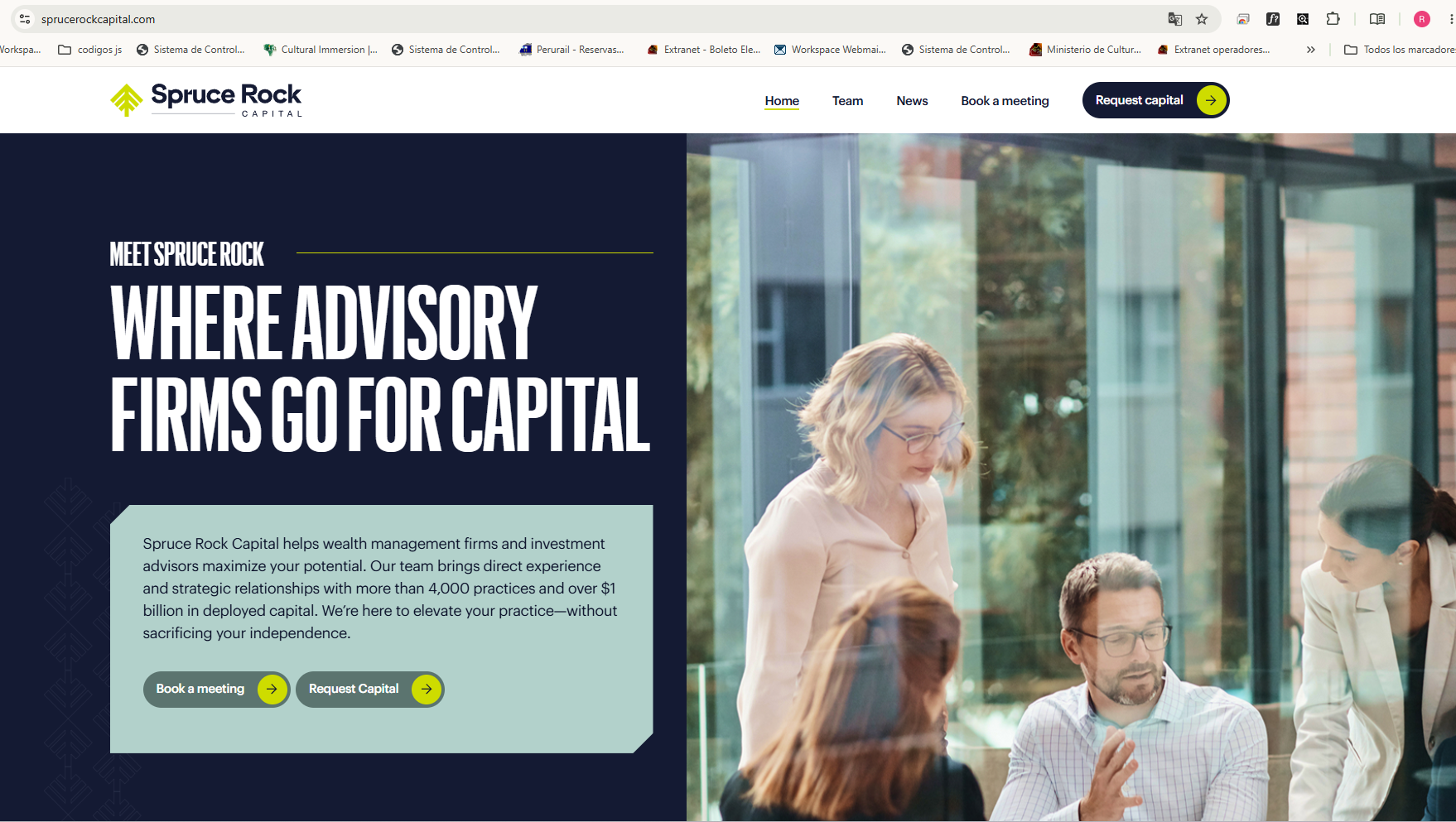 Spruce Rock Capital website